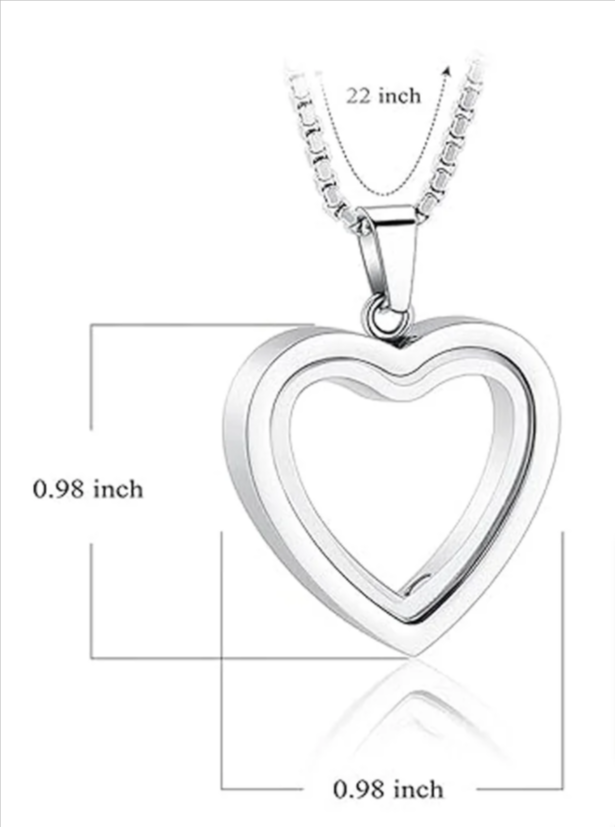 Heart-Shaped Cremation Pendant