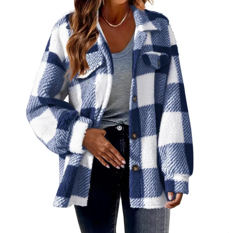 Plush Plaid Women&