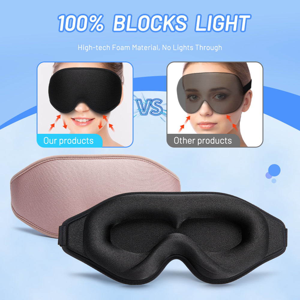 3D Natural Memory Foam Sleep Mask