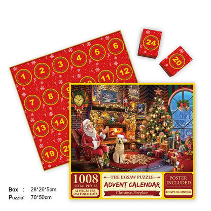 Merry Jigsaw Advent Calendar Puzzle for Christmas
