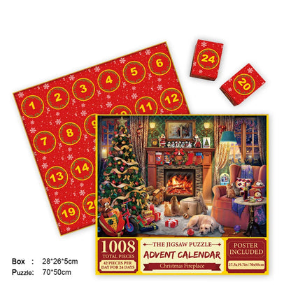 Merry Jigsaw Advent Calendar Puzzle for Christmas