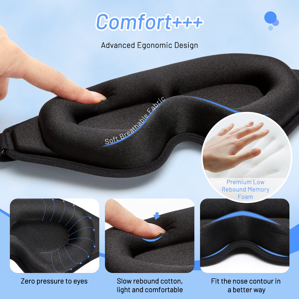 3D Natural Memory Foam Sleep Mask