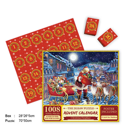 Merry Jigsaw Advent Calendar Puzzle for Christmas