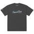 Oversized Tropical Seas Printed Faded T-shirt