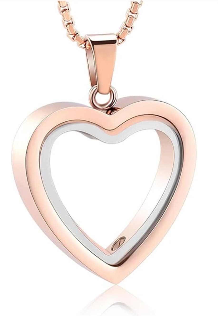 Heart-Shaped Cremation Pendant