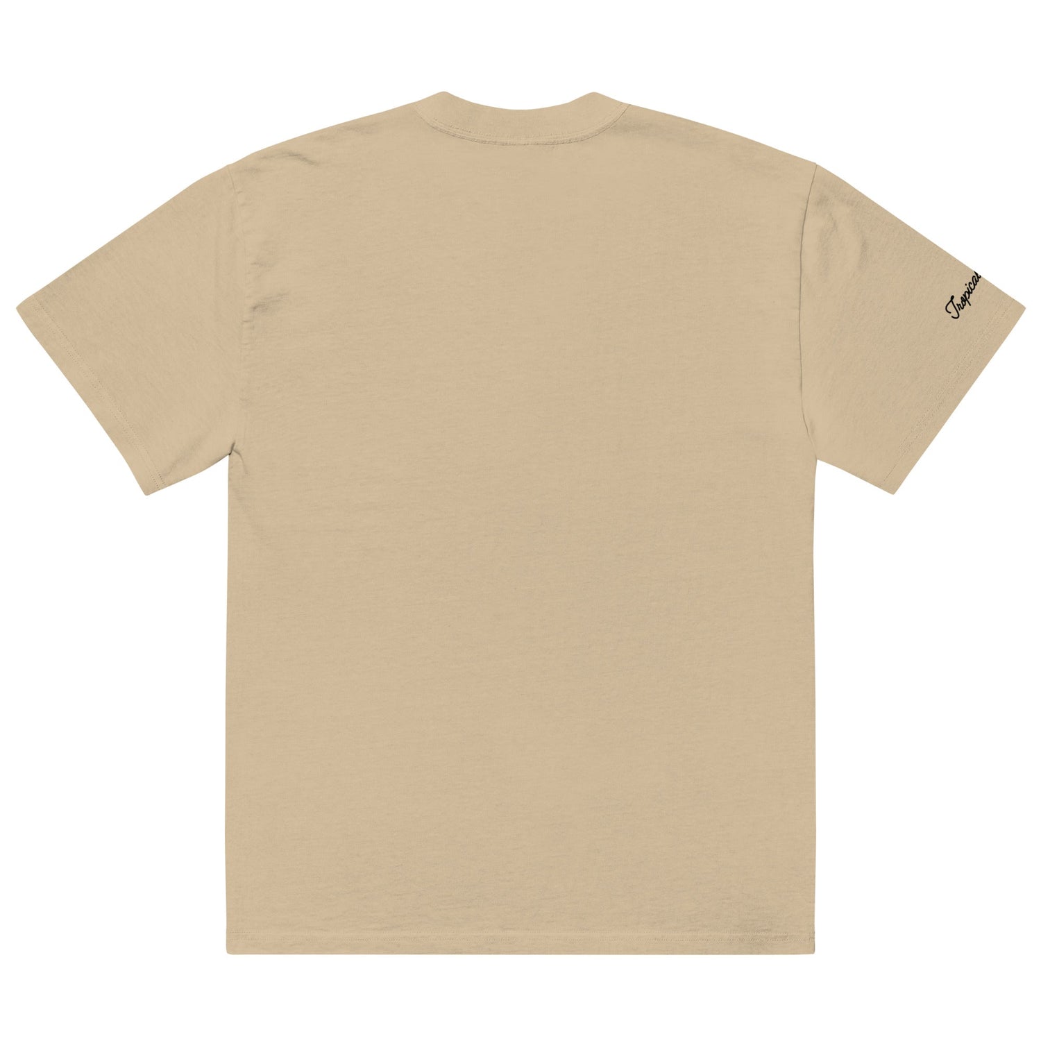 Oversized Tropical Seas Printed Faded T-shirt