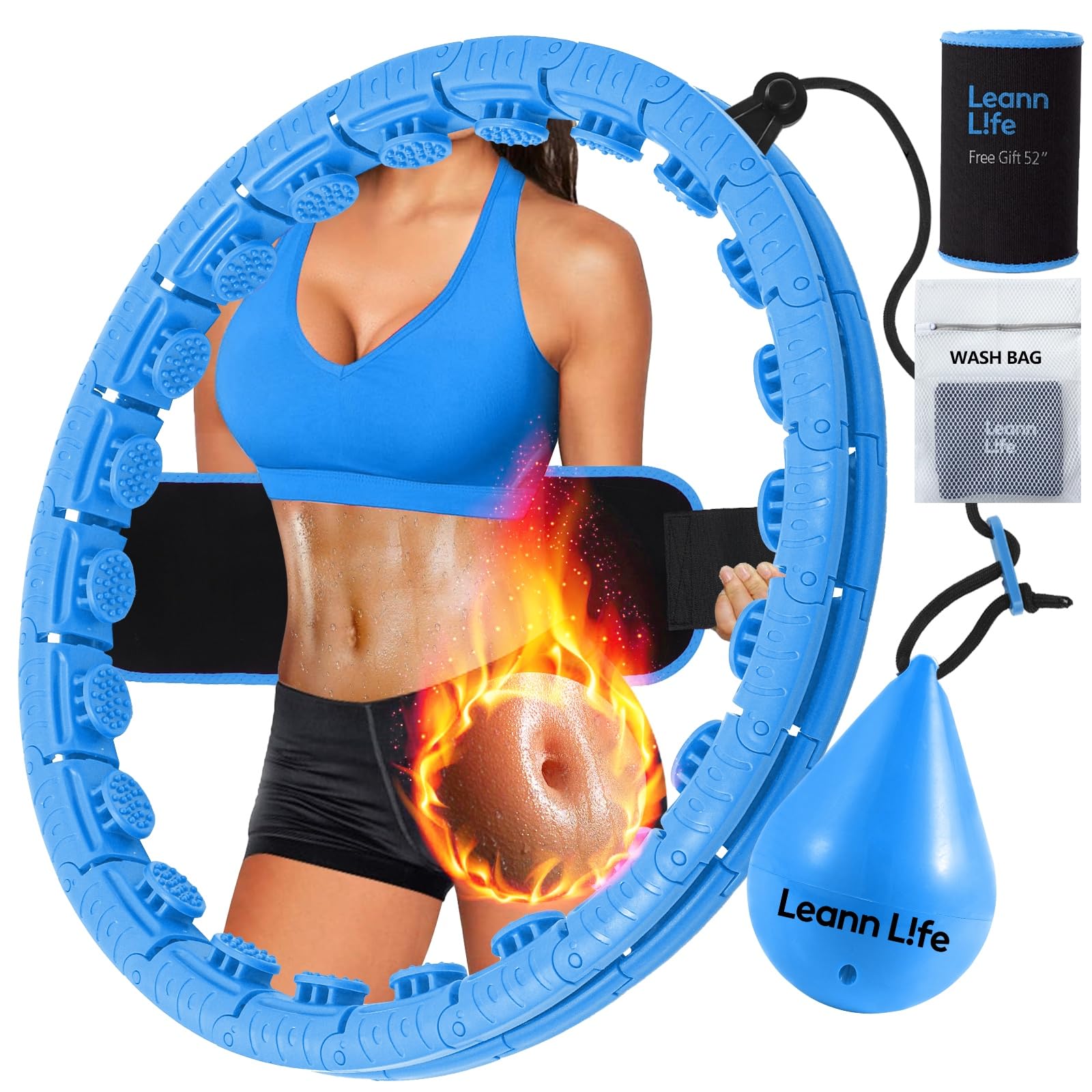 Weighted Hula Hoop for Adults Weight Loss