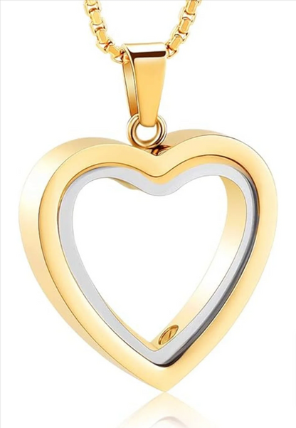 Heart-Shaped Cremation Pendant