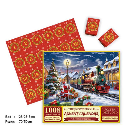 Merry Jigsaw Advent Calendar Puzzle for Christmas