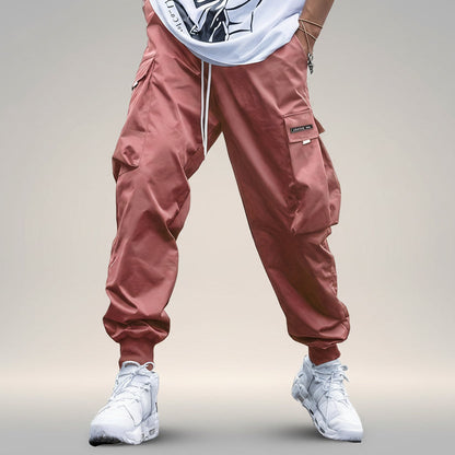 Men’s Multi‑Pocket Drawstring Cargo Pants