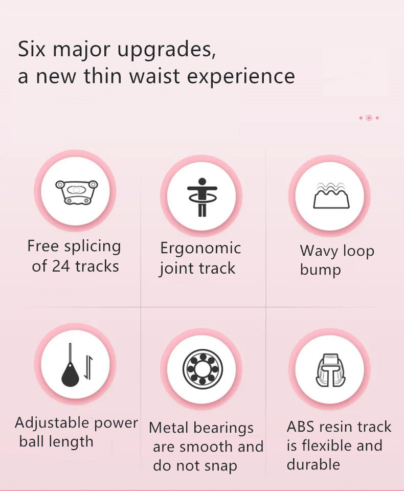 Adjustable Smart Hula Hoop  Weighted Fitness Ring