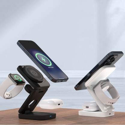 3 IN 1 Foldable Wireless Charger Fast Charging Station
