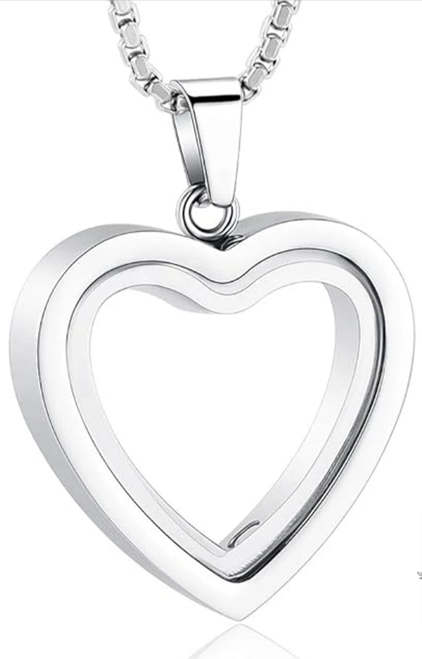 Heart-Shaped Cremation Pendant