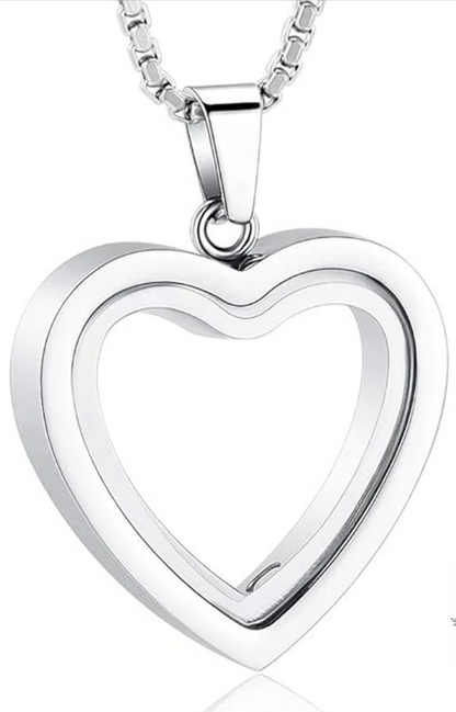 Heart-Shaped Cremation Pendant