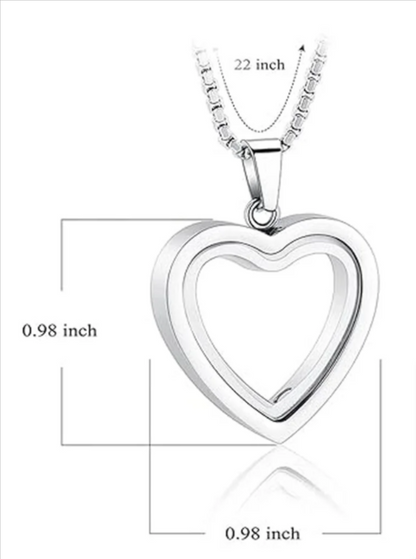 Heart-Shaped Cremation Pendant