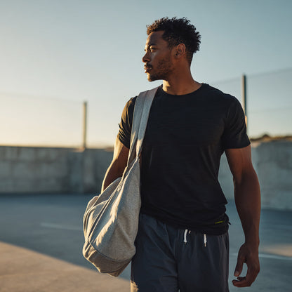 Elijah Black Short Sleeve Crew
